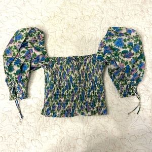 Gorgeous LOVE AND LEMONS floral crop top, S